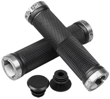 Officiële Authentieke Fietsstuur Grip 6063 Aluminium Tpr Rubber Antislip Mtb Fiets Stuur Cover Fiets Accessores zilver