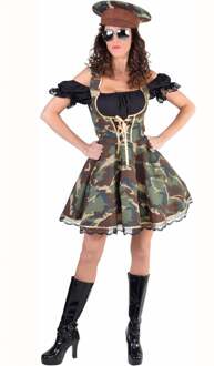 Officier outfit dames camouflage Multikleur - Print
