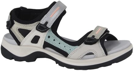 Offroad Sandalen Dames beige - zilver - groen - 41