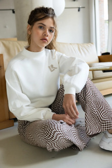 Offwhite sweater voor meisjes in de kleur Ecru - 116