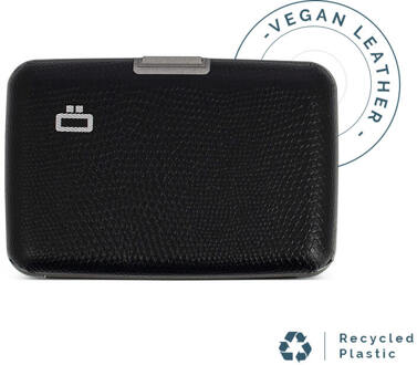 Ogon Designs Stockholm Rfid Creditcardhouder - Simili Vegan Leder - Snake Zwart