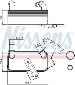 Oil cooler 91129