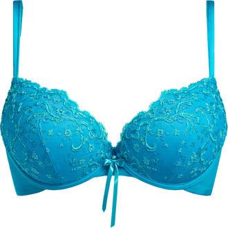 Oil Push-Up BH met INGEBOUWDE olie-pads LAGUNA blauw 0346 - 70B