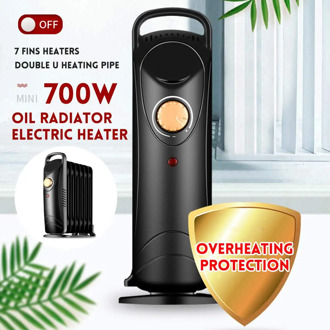 Oil Radiator Electric Heater 700W Mini Portable Heater For Home Living Room Space Warmer Air Heater