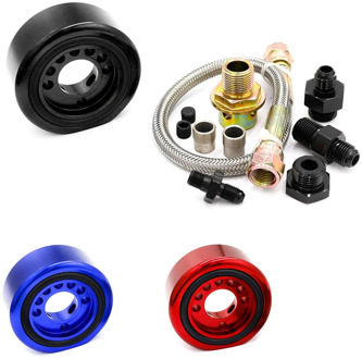 Oil Supply Adapter Aluminum Conversion Kit for Honda for Acura Universal LS B20 VTEC Swapped Engines For Sandwich Plate Cooler