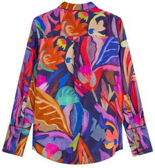 Oilily Blouse lange mouw f25wbl5100 buzzy Blauw - 40