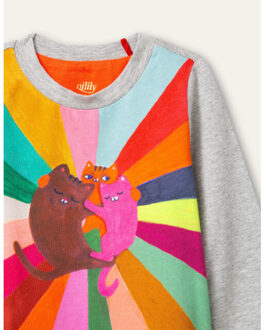 Oilily Dolsy jersey jurk - maat 86 Veelkleurig