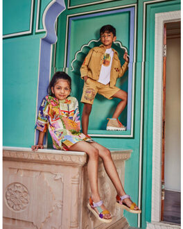 Oilily Dotcom jurk - maat 152 Veelkleurig