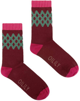 Oilily Panty's/sokken f25wti9110 Bordeaux - 39-41