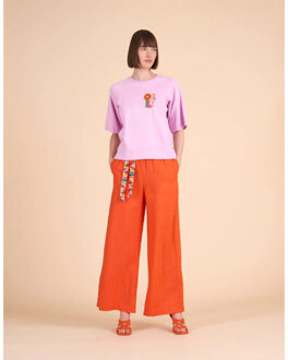 Oilily Please linnen broek - maat 36 Veelkleurig