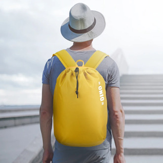 Oino Portable Men Women Drawstring Bag Outdoor Sports Backpack For Training Swimming Fitness Hiking Multifunctional Bagpack