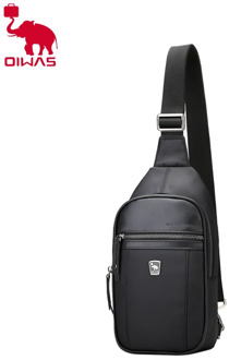 Oiwas Men's Fashion Crossbody Bag Casual Chest Bags Male Shoulder Bags Chest Waist Pack Waterproof For Outdoor Traveling School