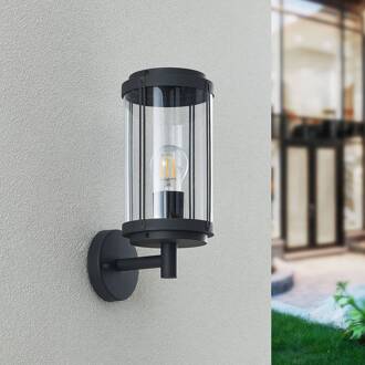 Ojali buitenwandlamp, lantaarn donkergrijs, helder