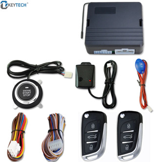 OkeyTech Car SUV Keyless Entry Engine Start Alarm System Push Button Remote Starter Stop Auto Car Alarm Accessories With 2 Keys