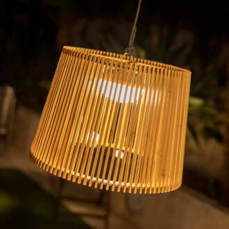 Okinawa LED buiten hanglamp bamboe licht hout
