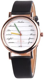 OKTIME Fancy Womens Electrocardiogram Casual Leather Analog Quartz Watch Ladies Watch Female Women's Quartz Watch