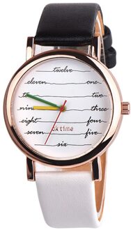 OKTIME Fancy Womens Electrocardiogram Casual Leather Analog Quartz Watch Ladies Watch Female Women's Quartz Watch