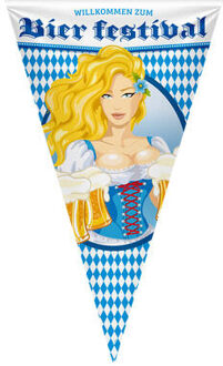 Oktoberfest Bierpullen Mega Vlag - 90x150cm