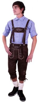 Oktoberfest Donkerbruine Bierfeest/oktoberfest Broek Verkleedkleding Lange Broek Voor Heren 52 (L) - Carnavalsbroeken Multikleur