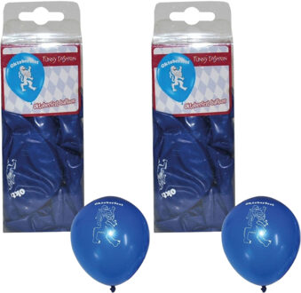 Oktoberfest feest thema ballonnen - 24x stuks - met print - bierfeest - latex - versiering