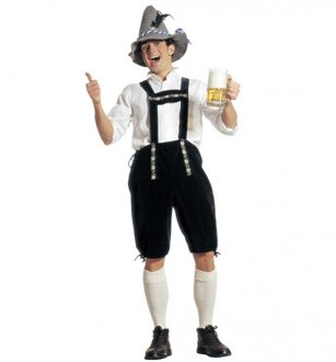 Oktoberfest Groene Oktoberfest lederhose voor heren 54 (XL) - Carnavalsbroeken