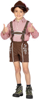 Oktoberfest Lederhose Kort Bruin Kind Milo Bruin - Kastanje
