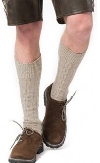 Oktoberfest Tiroler verkleed kousen creme voor volwassenen