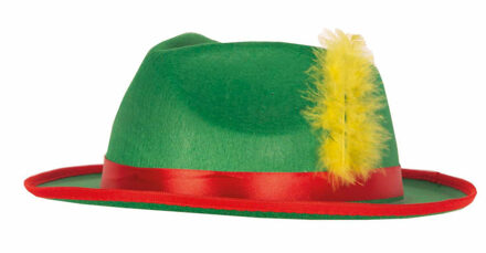 Oktoberfest verkleed hoedjes - groen - volwassenen - Tiroler bierfeest - Verkleedhoofddeksels