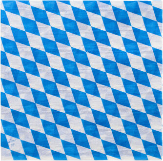 Oktoberfest vlag Beieren servetten - 300x - Tafel decoratie feestartikelen van Bayern - Papier