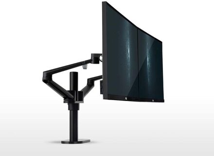 OL-2 17 "-32" Full Motion Dubbele Monitor Desktop Stand 360 Draaien 2-8Kg aanpassing Arm Computer Tafel Houder Beugel zwart
