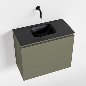 OLAN 60cm toiletmeubel army. LEX wastafel urban midden geen kraangat