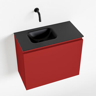 OLAN 60cm toiletmeubel fire. LEX wastafel urban links geen kraangat