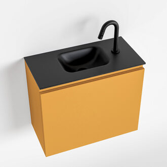 OLAN 60cm toiletmeubel ocher. LEX wastafel urban midden 1 kraangat