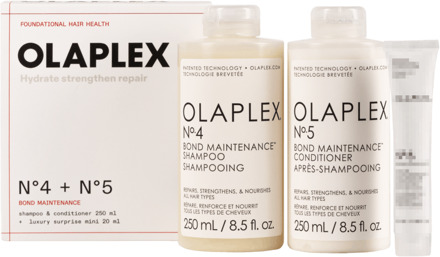 Olaplex Geschenkset Olaplex No.4 & No.5 Bond Maintenance Duo Box Gift Set 250 ml + 250 ml