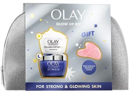 Olay Geschenkset Olay Collagen Glow Up Kit 2 x 50 ml + 1 st