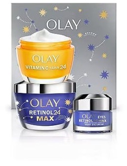 Olay Geschenkset Olay Vitamin C & AHA24 & Retinol24 Max Gift Set 2 x 50 ml + 15 ml