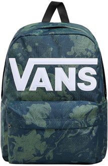 Old Skool Drop V Backpack dress blue/dark forest Blauw - H 42 x B 32 x D 12