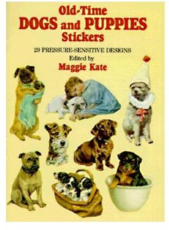 Old-Time Dogs And Puppies Stickers