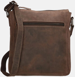Old West crossbody tas dark brown