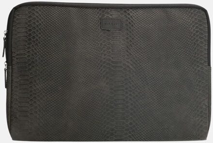 Old West San Angelo - Leren Laptopcover / Laptopsleeve - 17 inch - zwart