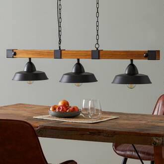 Oldbury Hanglamp - E27 - 118 cm - Zwart, Bruin, Landelijk Bruin, Zwart