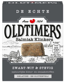Oldtimers Oldtimers - Salmiak Klinkers 185 Gram 6 Stuks