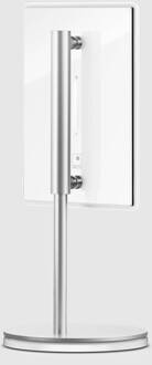 OLED tafellamp OMLED One t1 met OLEDs, wit roestvrij staal, wit gesatineerd