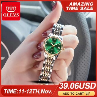 OLEVS Women Watches Mechanical Watch Luxury Bracelet Wrist Wristwatch Elegant Ladies Automatic Clock Watch Relogio Feminino