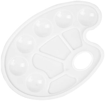 Olie Aquarel Plastic Schilderij Lade Wit Schilderij Palet Pallet Pigment Lade Kunstenaars Studenten Kleur Mengen Lade