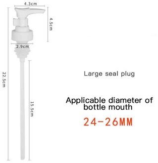Olie Cap Pomp Top Dispenser Nozzle Voor Oyster Saus Fles Knijpen Machine Drukt Mond Pomp Hoofd Keuken Squeeze Oyster groot wit