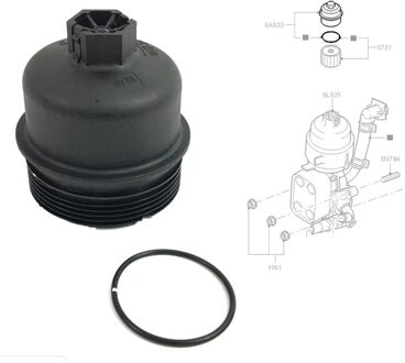 Olie Filter Deksel Behuizing Top Cover Cap 5Q6737AA 1103L7 1103P8 73500070 Voor Ford Transit MK7 /Galaxy /Mondeo/focus/Fiat