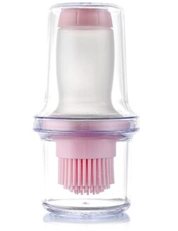 Olie Fles Borstel Hervulbare Te Gebruiken Saus Fles Borstel Bakken Borstel Met Deksel Boter Brood Pastry Brush Keuken Bbq tool roze