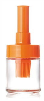 Olie Fles Borstel Hoge Temperatuur Squeeze Fles Bakken Barbecue Tool Huishoudelijke Food Grade Kruiden Borstel Keuken Gadgets oranje Dip