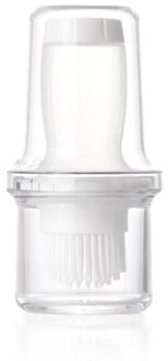 Olie Fles Borstel Hoge Temperatuur Squeeze Fles Bakken Barbecue Tool Huishoudelijke Food Grade Kruiden Borstel Keuken Gadgets wit Squeeze